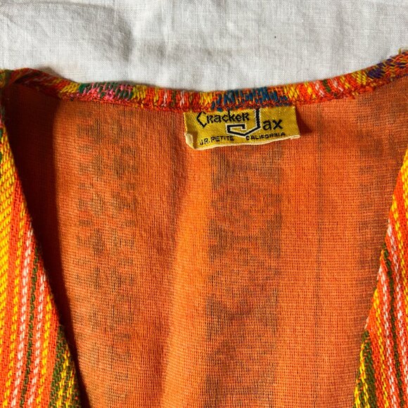 Cracker Jax Striped Orange Vest - Picture 4 of 10